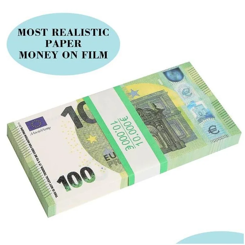 Factory Whole China Prop Money 100 Pcs Toy Dollar Bills Realistic Full Print 2 Sided Play  for Kids Party and Movie Props Fake