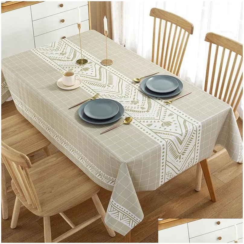 table cloth lime plaid pvc desktop household rectangular printed tablet is simple dining table cloth fitted tablecloth 24pra102401