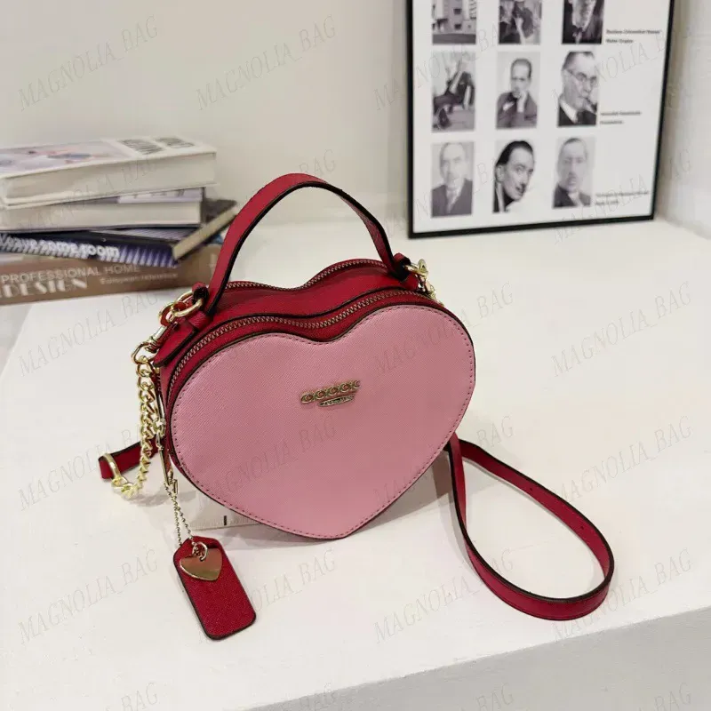 Designer Love Heart Bags Womens Evening Handbags Small Shoulder Bags with Letter Flower Crossbody Multi-colors Purses Phone Makeup Bag
