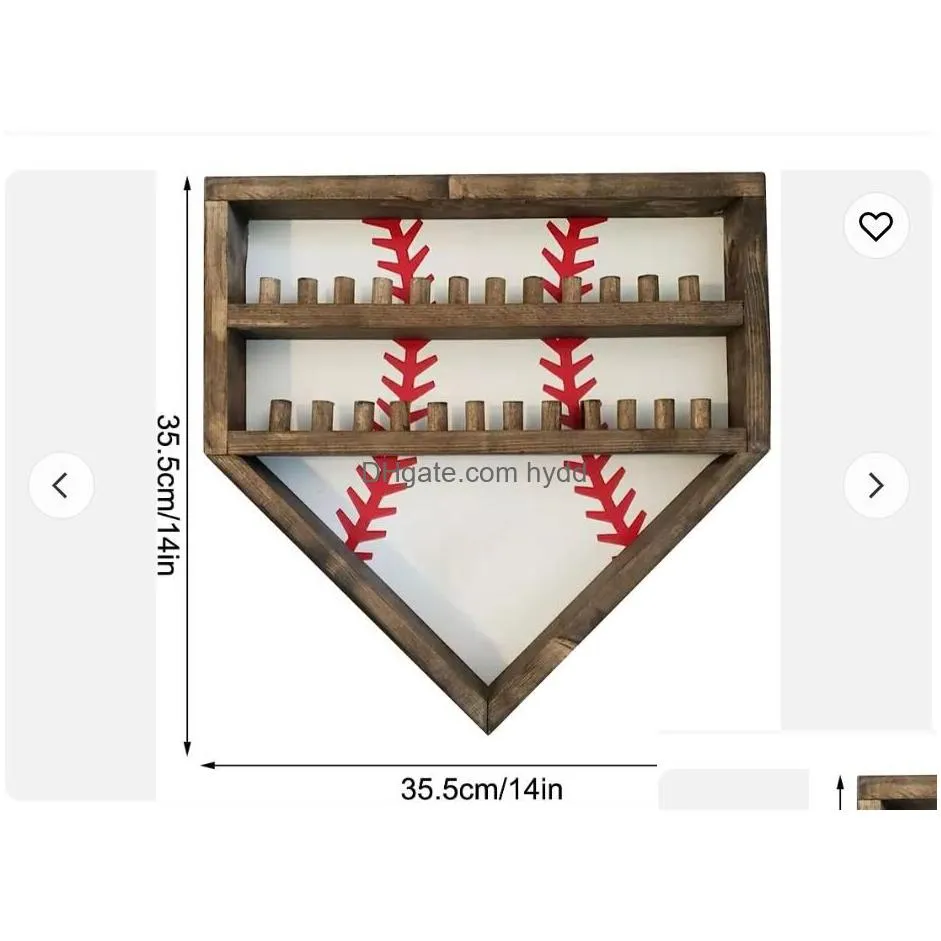 titanium sport accessories championship ring display stand decorated baseball medal gift box wood crafts and wall signs