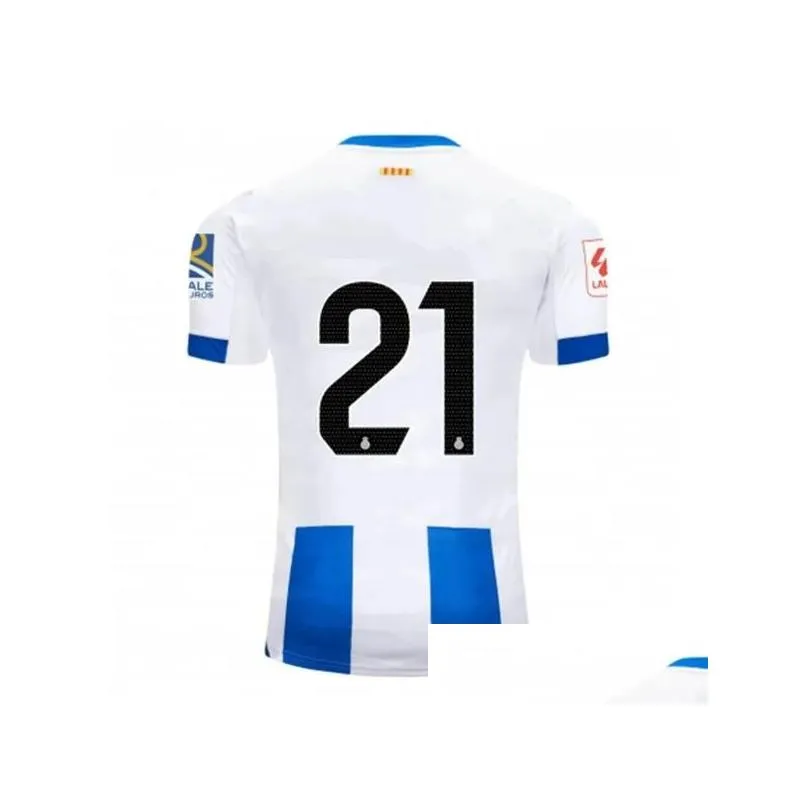 2023 2024 RCD Espanyol R.D.T Soccer Jerseys 23 24 PUADO CALERO CABRERA DANI Football Shirt PACHECO GRAGERA OLIVAN S.GOMEZ Camiseta Top Quality 84 89 retro Uniform