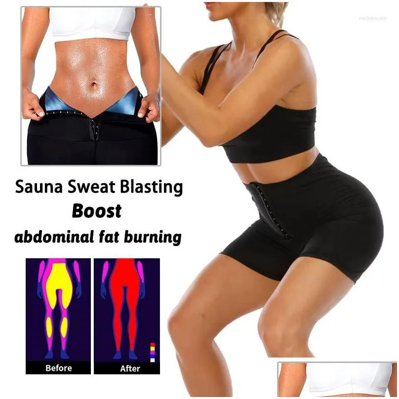 womens shapers neoprene sauna sweat pants jogging running shorts gym sports wear women body shaper panty slim waist training athletic