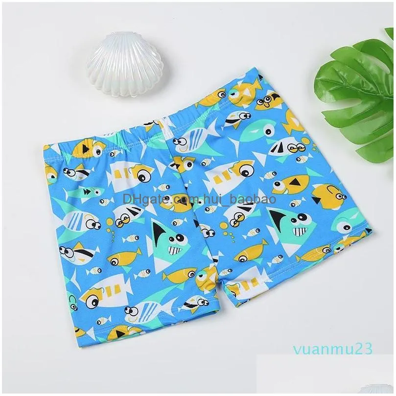 Swim Wear 2022 Kids Children 98922 Swimming Trunks Shorts Cute Cartoon Printing Comfortable Beach 02 Wholesale Lovely Youth Drop Del Dh4Zm