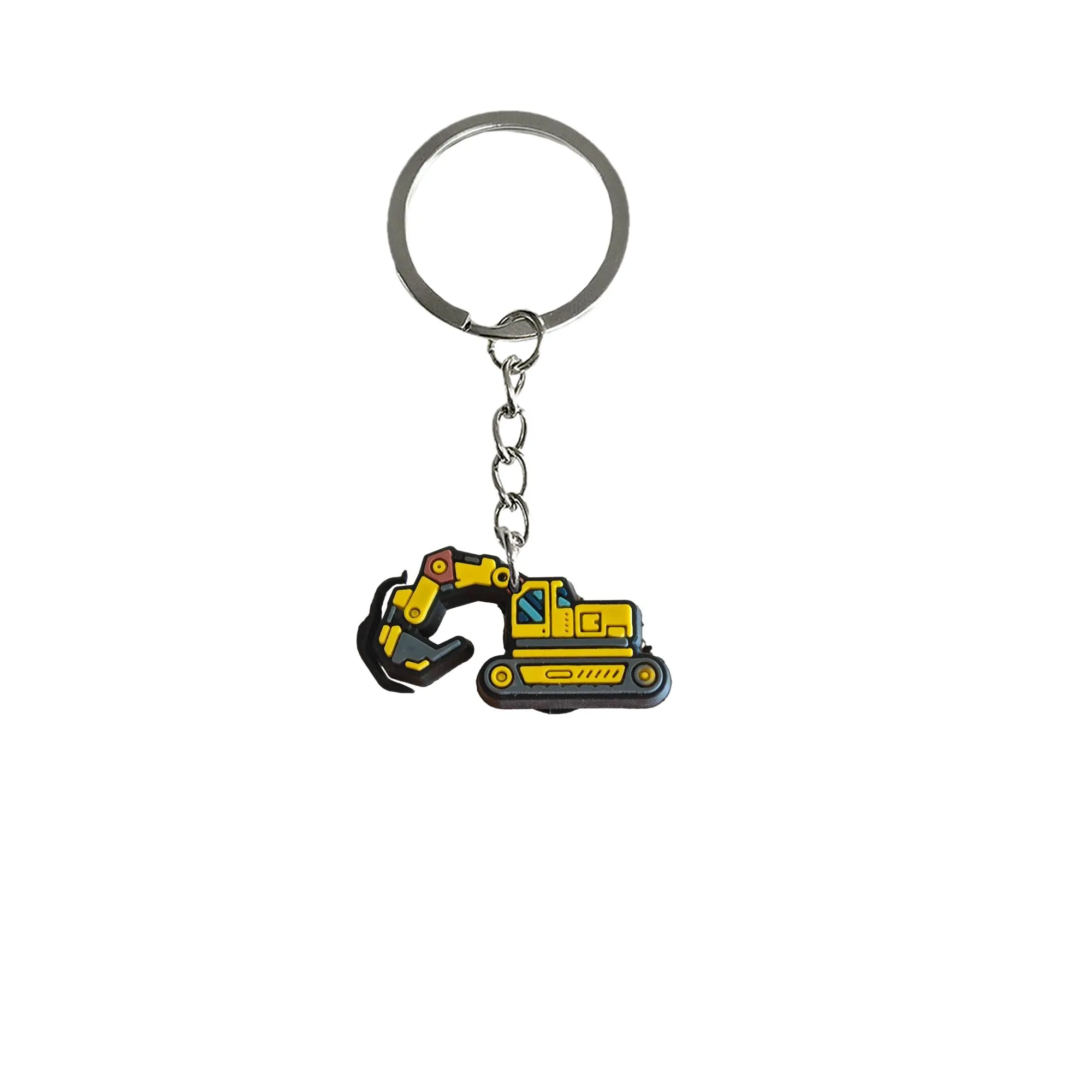 excavator 12 keychain key chain accessories for backpack handbag and car gift valentines day ring boys party favors keyring suitable schoolbag keychains shoulder bag pendant charm women