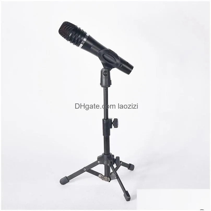 foldable tripod desktop microphone stand holder for podcasts online chat conferences