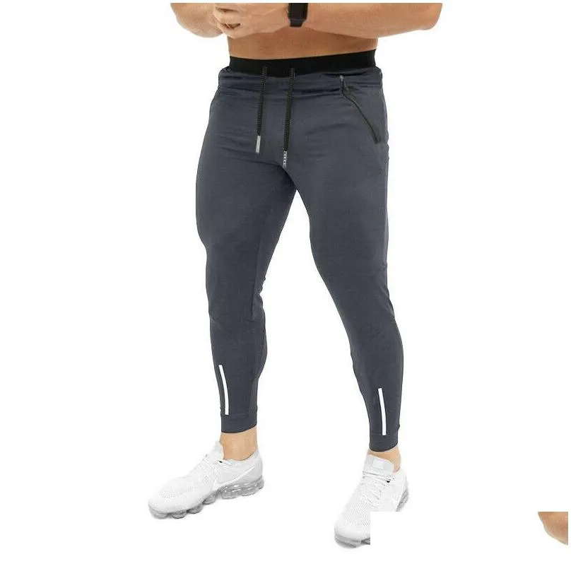 slim fit sport gym men pant skinny jogging jogger sweat workout sportwear long pants solid summer causal long trouser