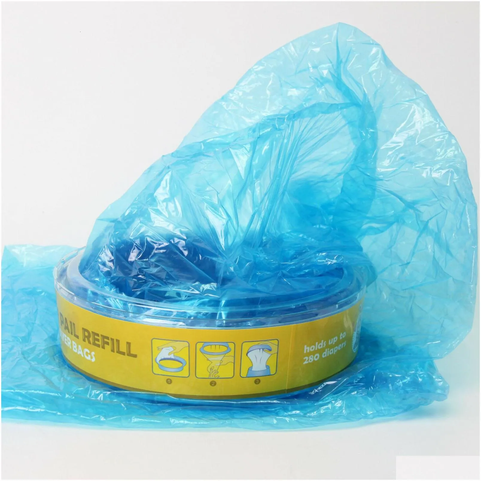 trash bags 4pcs diaper bucket replacement bag replacement cartridge 7500mm refill cartridges for angelcare diaper glue systems garbage bags
