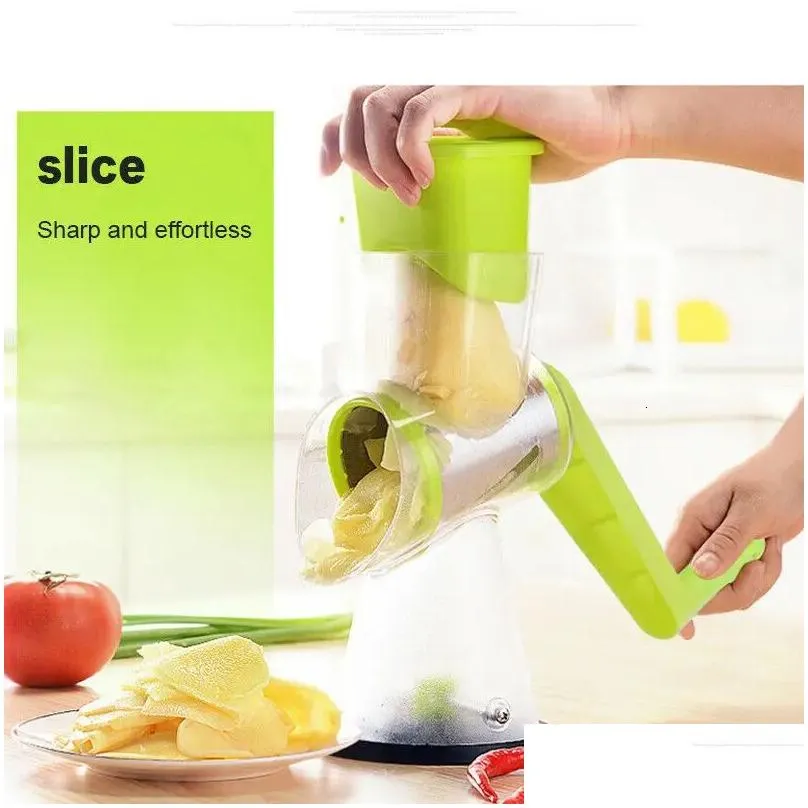 fruit vegetable tools multifunction vegetable chopper 3-in-1 round chopper mandolin shredder manual potato carrot cheese graters kitchen accessories
