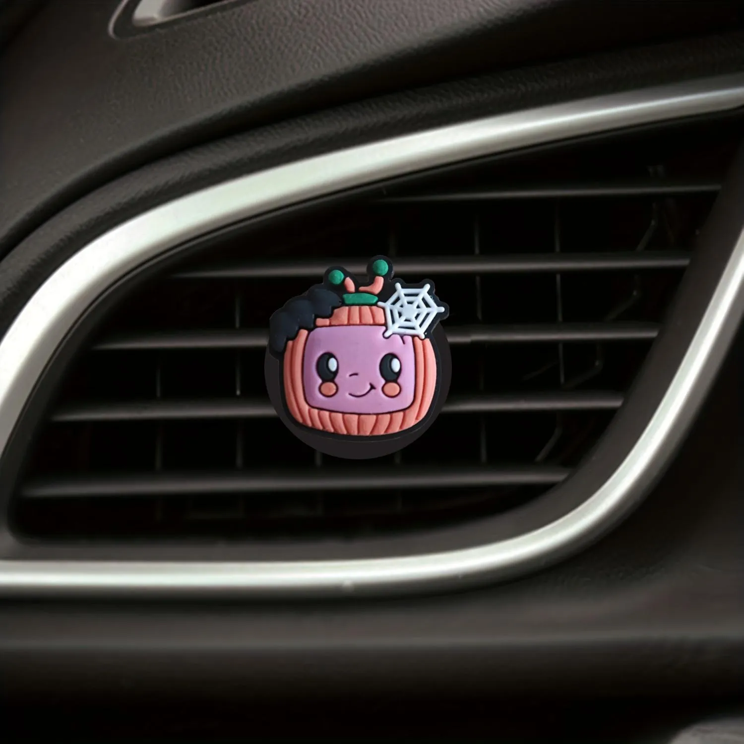 halloween pumpkin cartoon car air vent clip outlet perfume auto conditioner clips freshener replacement