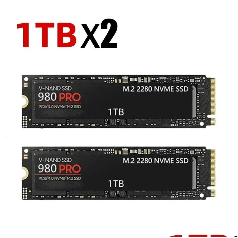 Boxs 1/2/3/4Pcs 4TB 980 Pro SSD Nvme M.2 2280 PCLE4.0X 2TB Internal Solid State Drive HDD Hard Disk For Ps5 Desktop PC Laptop Storage