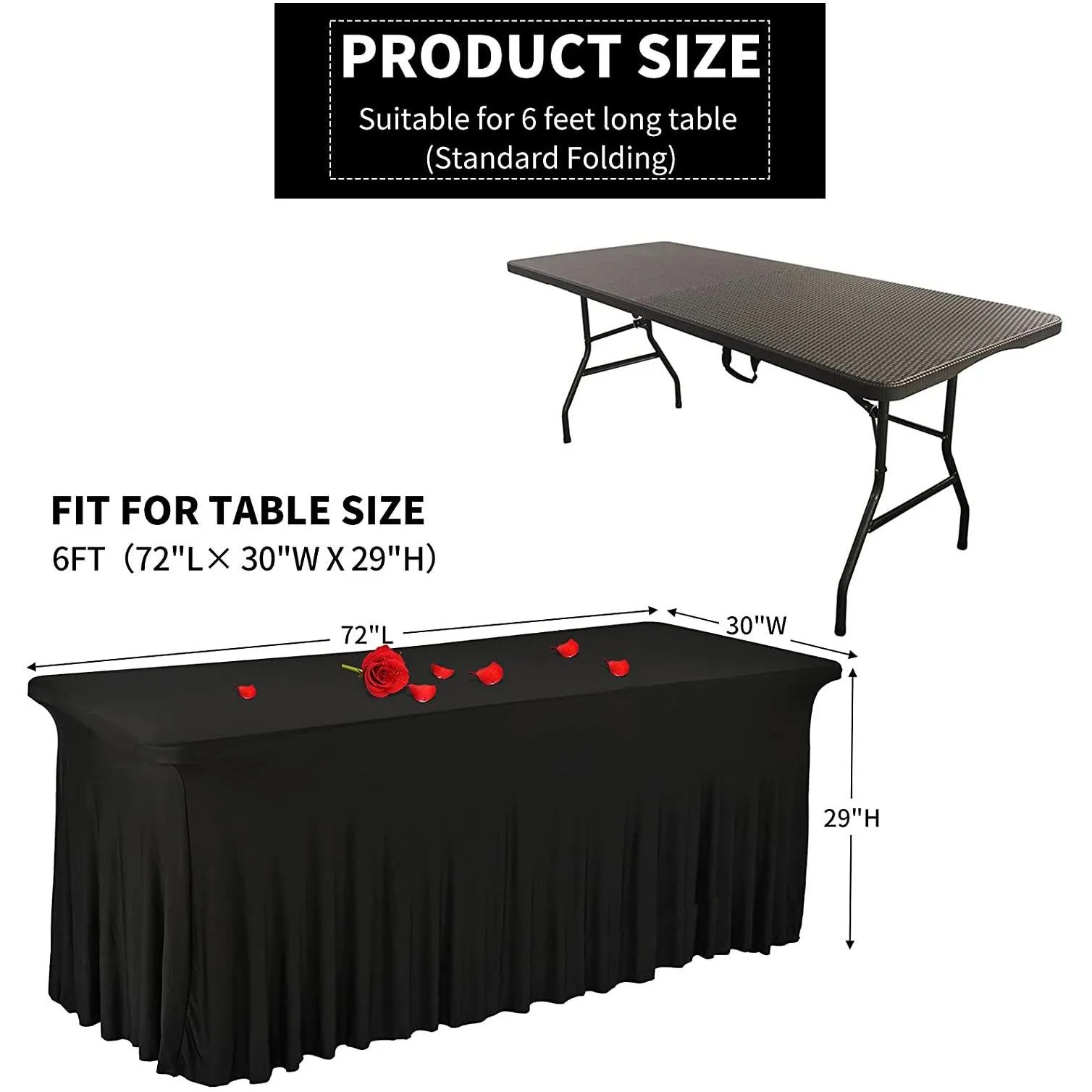 table cloth stretch rectangle tablecloth spandex table skirts long tables washable wrinkle resistant table covers 6ft 4ft 8ft fitted table