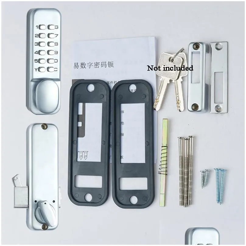 door locks sliding gate opener digital lock door keyless keypad code password iron door waterproof door lock push button combination lock