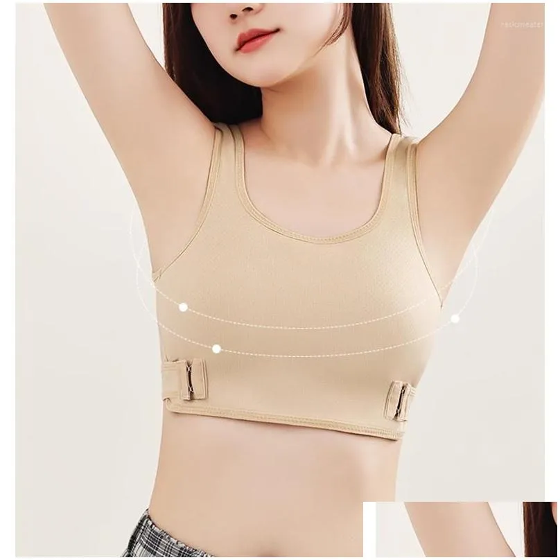 womens shapers chest binders transboy breast slimming vest ftm les trans cos bust flatten shapewear tops rear cross elastic band