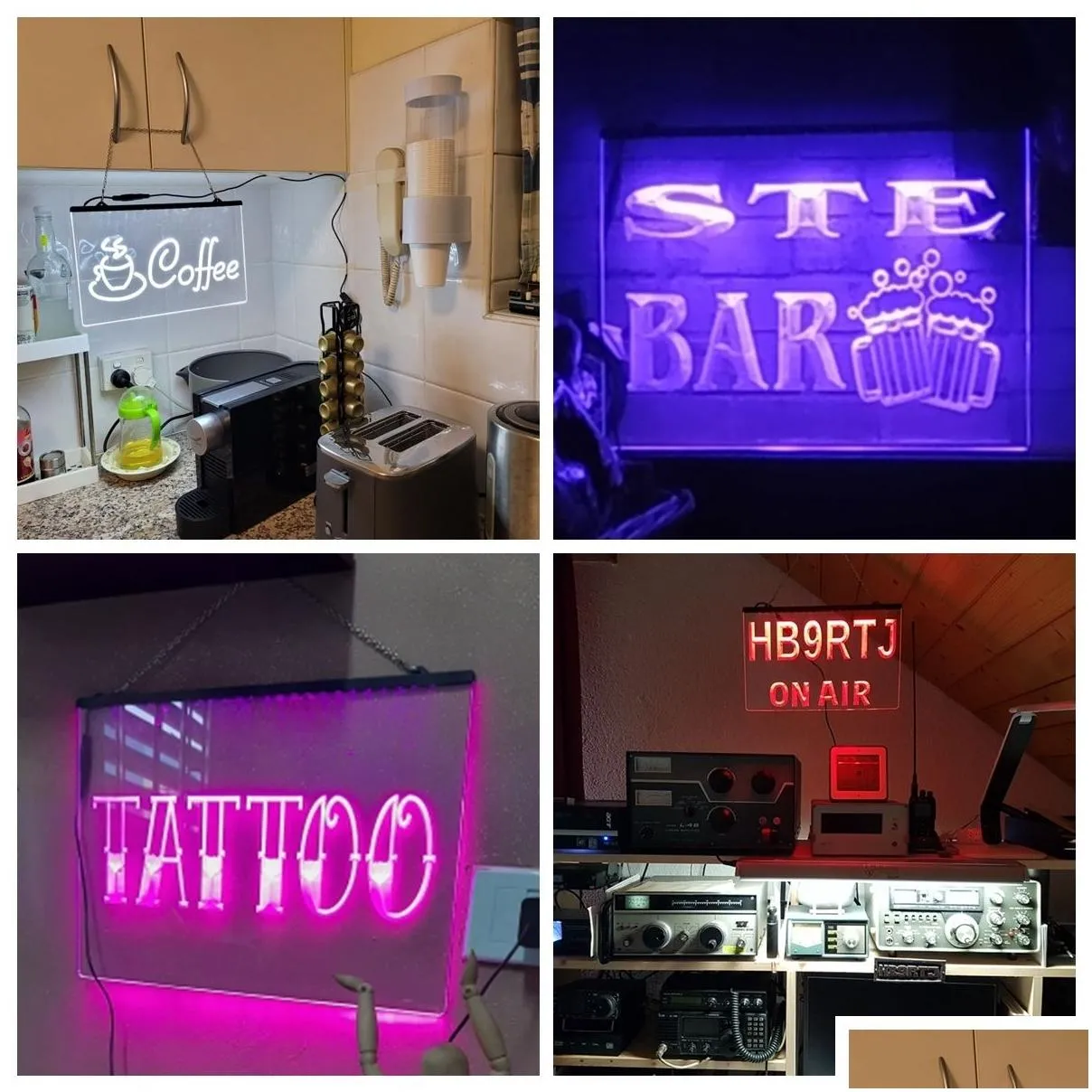 novelty items manicures pedicures beauty salon 3d carving led neon sign for wall unique home decor for bedroom 230831
