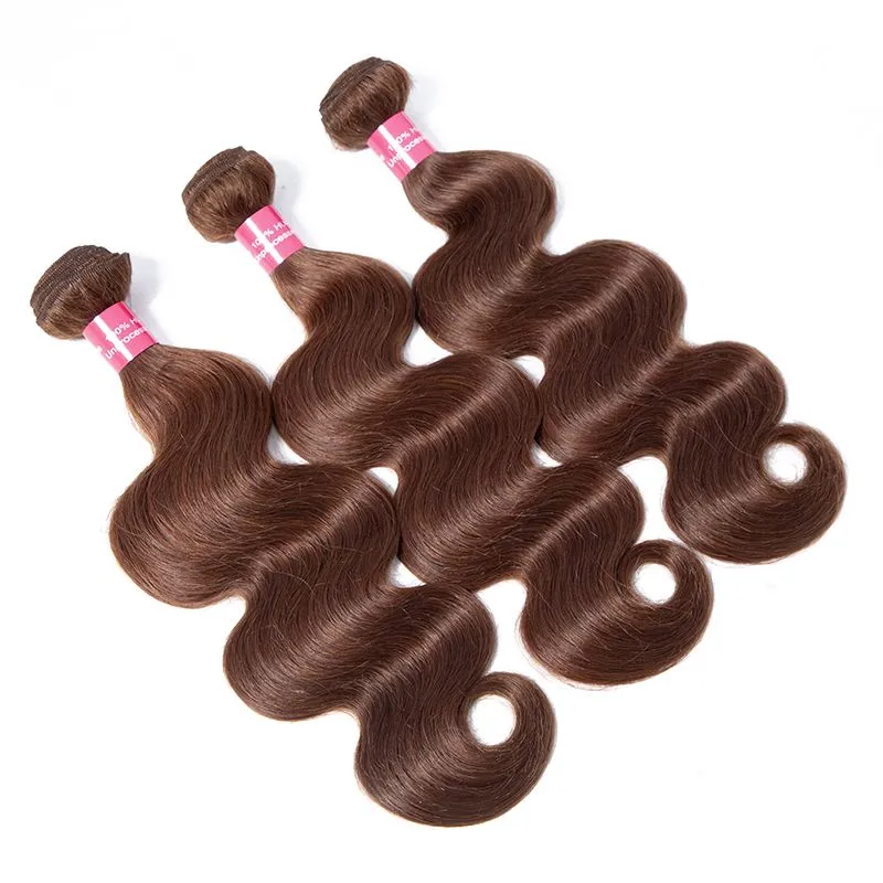 Mink Brazilian Body Wave Virgin Hair Wefts 1b/#2/#4 Virgin Brazilian Body Wave Hair Bundles Human Hair Extensions