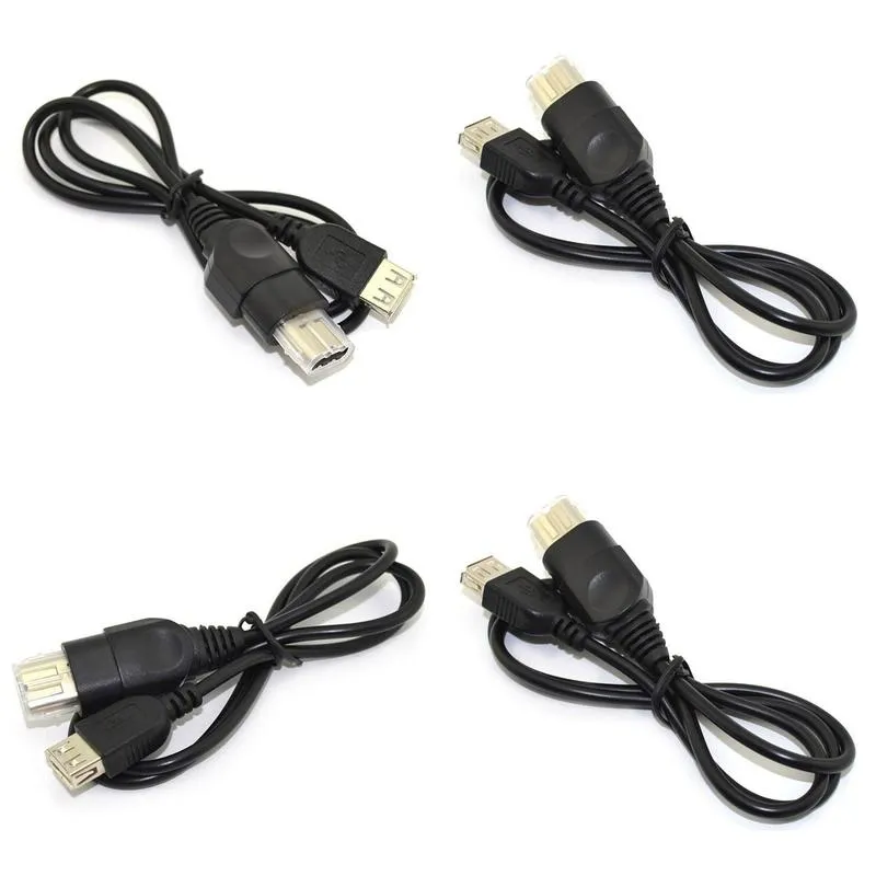 500pcs Controller To USB Female Converter Adapter PC USB Type A Female To for Xbox Cable Cord For Microsoft Xbox Console