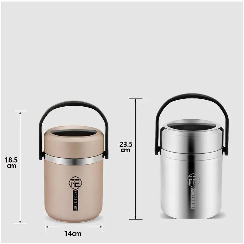 lunch boxes vacuum large capacity lunch box leakproof stainless steel bento box high efficiency keep temperature portable food container