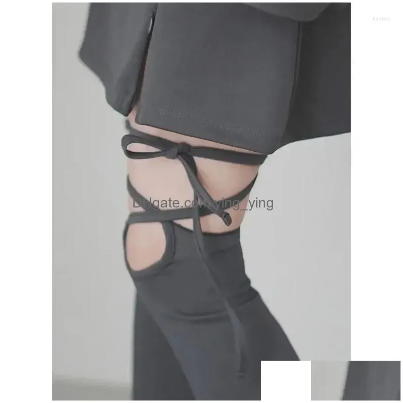women socks japanese jk strap leg covers ballet style y2k warmers lolita long cross grey spicy girl pile up boot cuffs