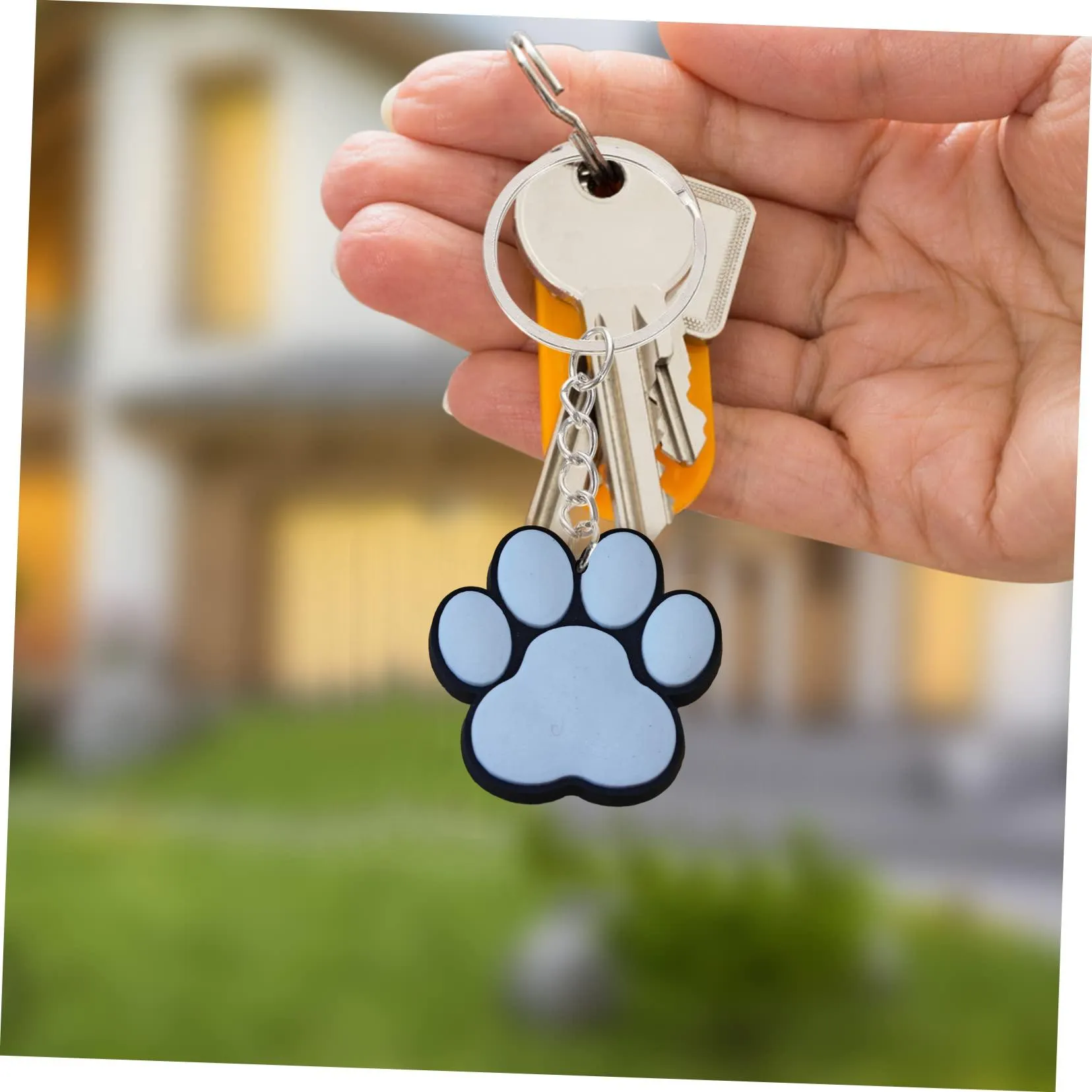 yellow dog keychain keyring for backpacks key ring women chain party favors gift suitable schoolbag pendant accessories bags rings keychains