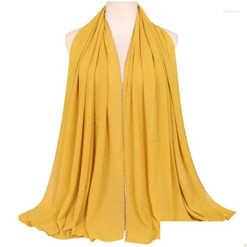 ethnic clothing gold lurex glitter chiffon hijabs scarf for muslim women shimmer edge shawl lady wrap pashmina stole bufandas hijab