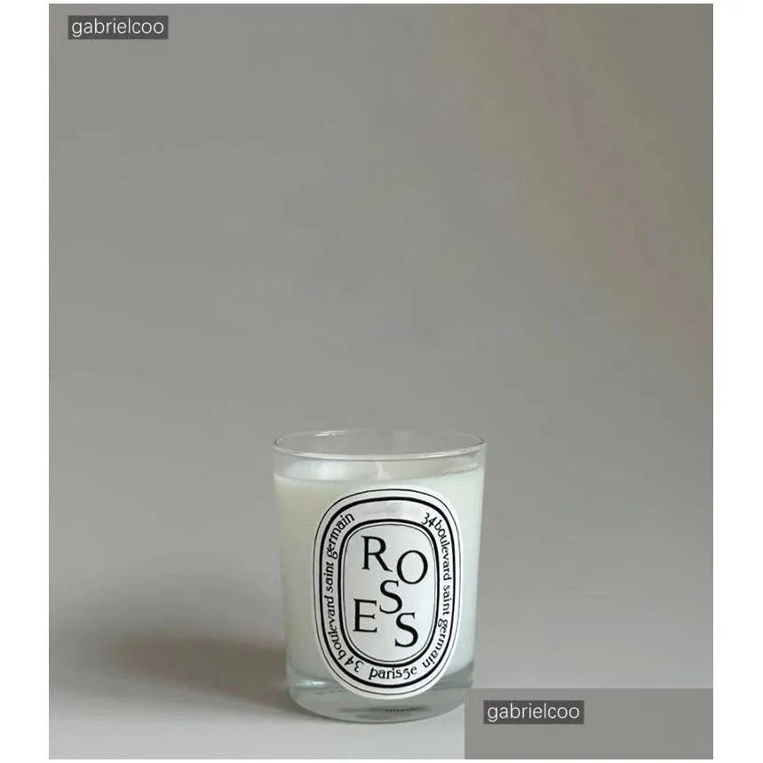 Designer Aromatherapy Candle White Pure Natural Plant Essential Oil Smokeless Fragrance Hand Gift 190G French Scented Candle Including