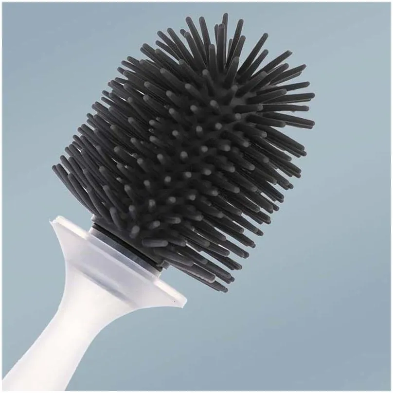 toilet brushes holders silicone toilet brush for wc accessories add detergent toilet brush wall-mounted cleaning tools home bathroom accessories sets