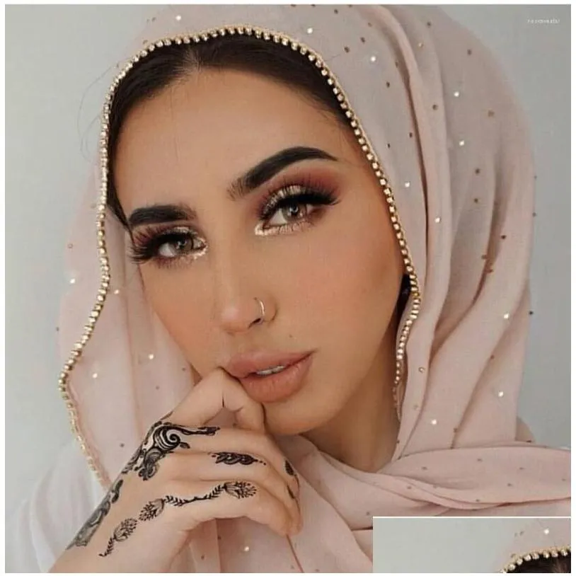 ethnic clothing gold lurex glitter chiffon hijabs scarf for muslim women shimmer edge shawl lady wrap pashmina stole bufandas hijab