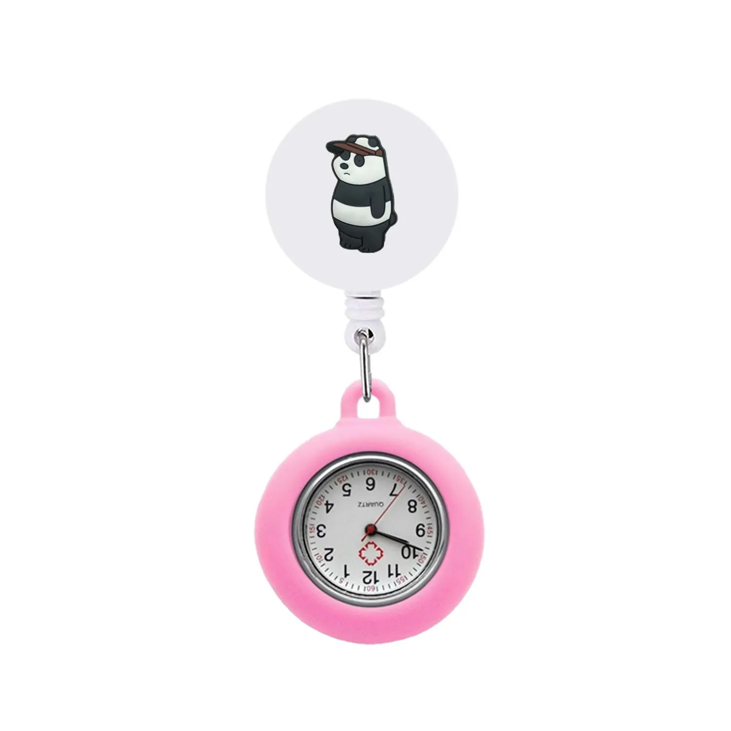 three naked bears clip pocket watches nurse for women retractable watch student gifts on nursing hospital medical fob clock