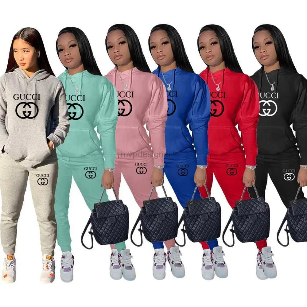Designer Brand women Tracksuits Jogging Suits print 2 Piece Set hoodies Pants Long Sleeve Sweatsuits 3XL Plus size sportswear leggings Outfit casual Clothes