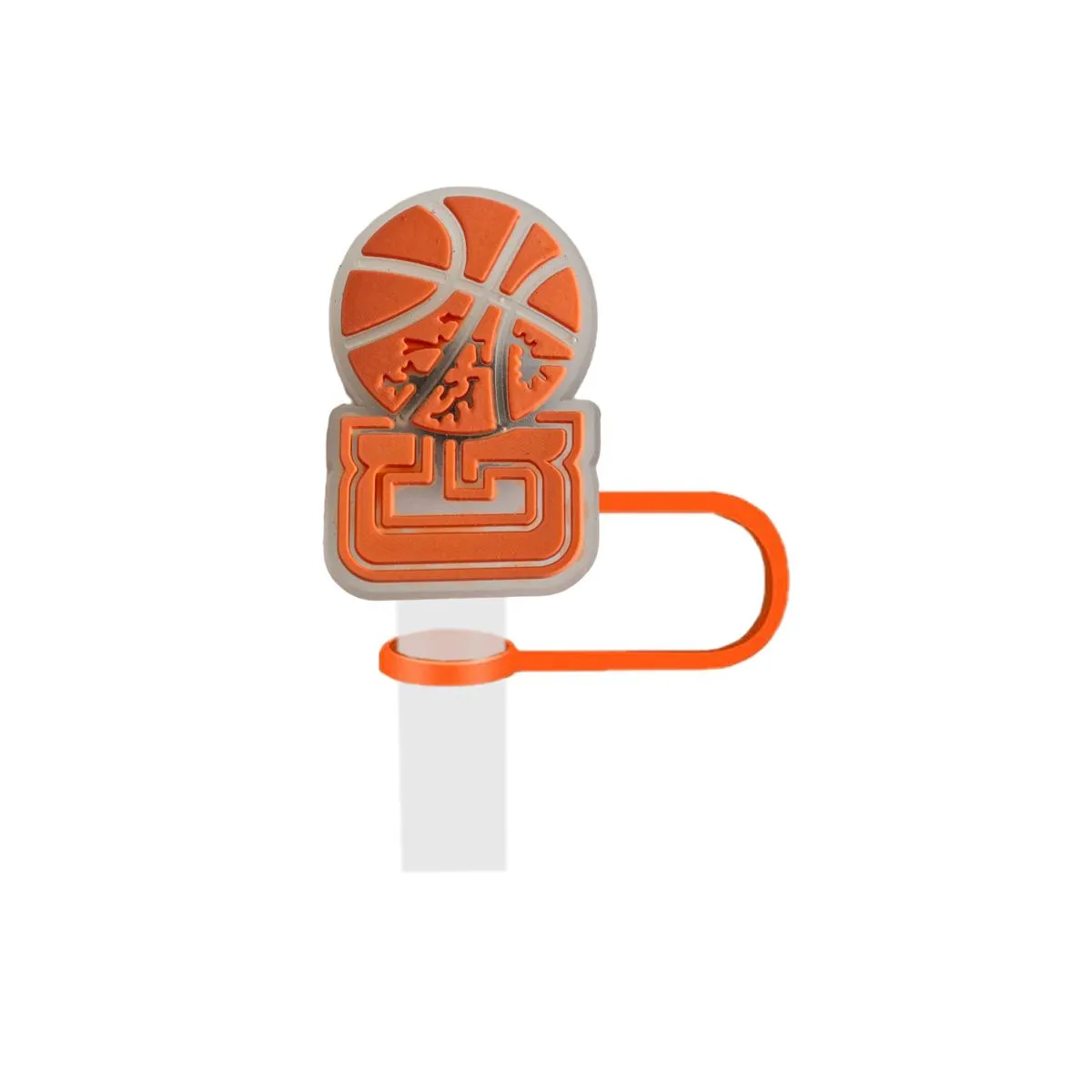 fluorescent basketball park 10 straw cover for  cups dust-proof tips protectors 0.4 in/10mm straws accessories suitable traveling picnicking