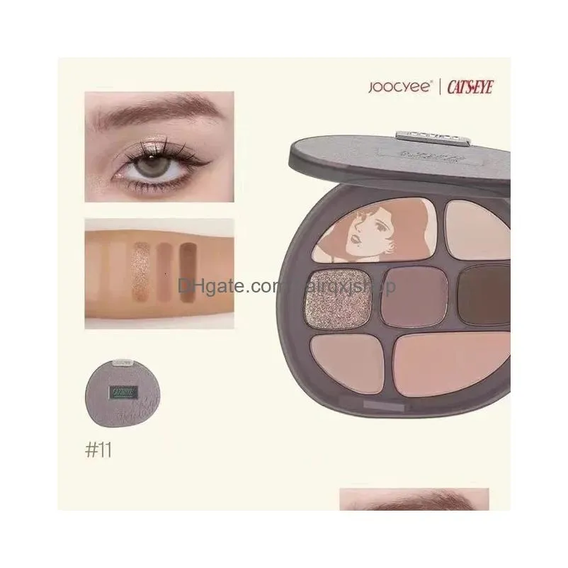 Eye Shadow Joocyee Amber Eyeshadow Palette Shell Matte Rose Love Letter Eight Colour Highlighter Makeup 240318 Drop Delivery Health Be Dh4Qq