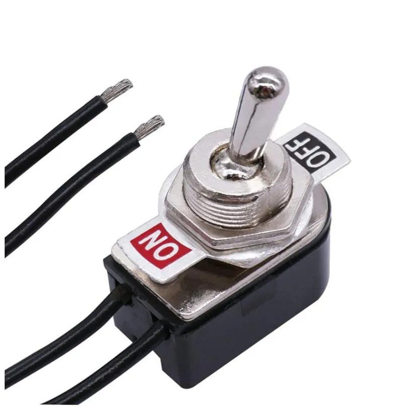 wholesale mini toggle rocker switch dc instantaneous switch on-off-on motor reverse polarity with wire switch