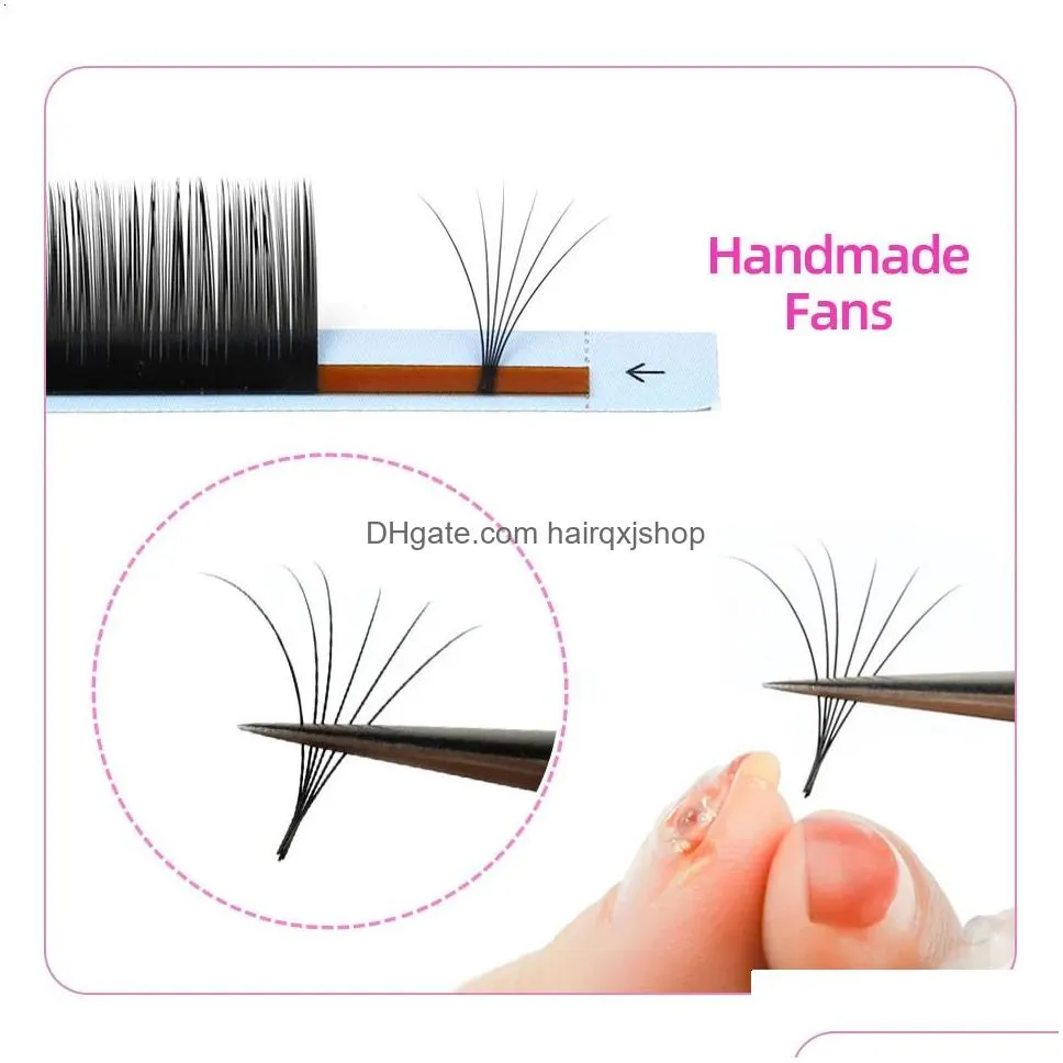 False Eyelashes Rujade Russian Volume Lashes All Sizes 620Mm Faux Mink Individual Extensions Longshortlower Lash Cashmere 240318 Drop Dhual