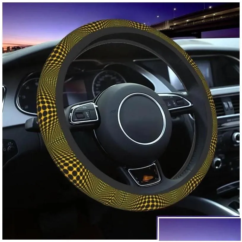 Steering Wheel Covers Ers Yayoi Kusama Er For Truck Pumpkin Aesthetic Car Protector 15 Inch Accessories Drop Delivery Mobiles Moto Aut Dhyqb