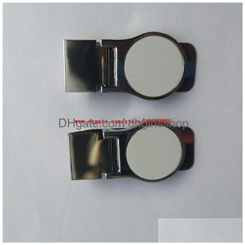 Money Clips New Sublimation Blank Metal Transfer Printing Diy Materials Consumables Drop Delivery Jewelry Dhqeo