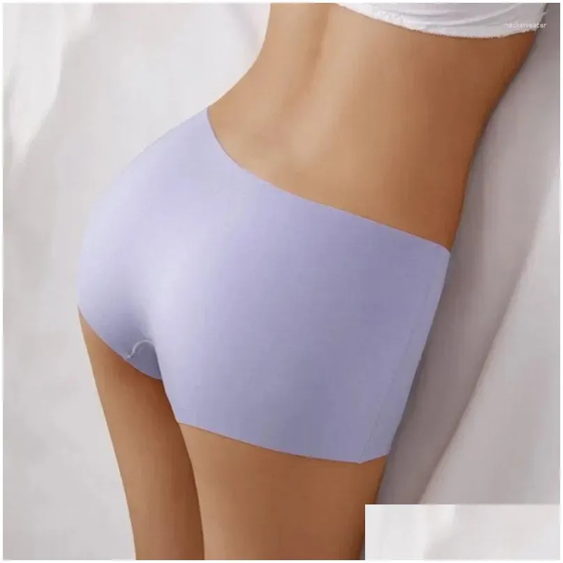 Womens Panties Women Underwear Cotton Sexy Solid Lady Comfortable Boxers Breathable Shorts Intimates Mid Waist Briefs Drop Delivery A Dhucb