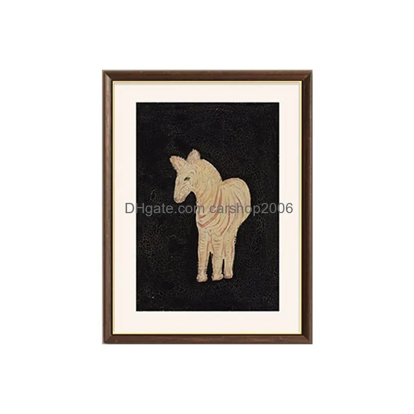 animal painting living room decoration boutique horse canvas printing vintage pictures abstract art home decoration mural