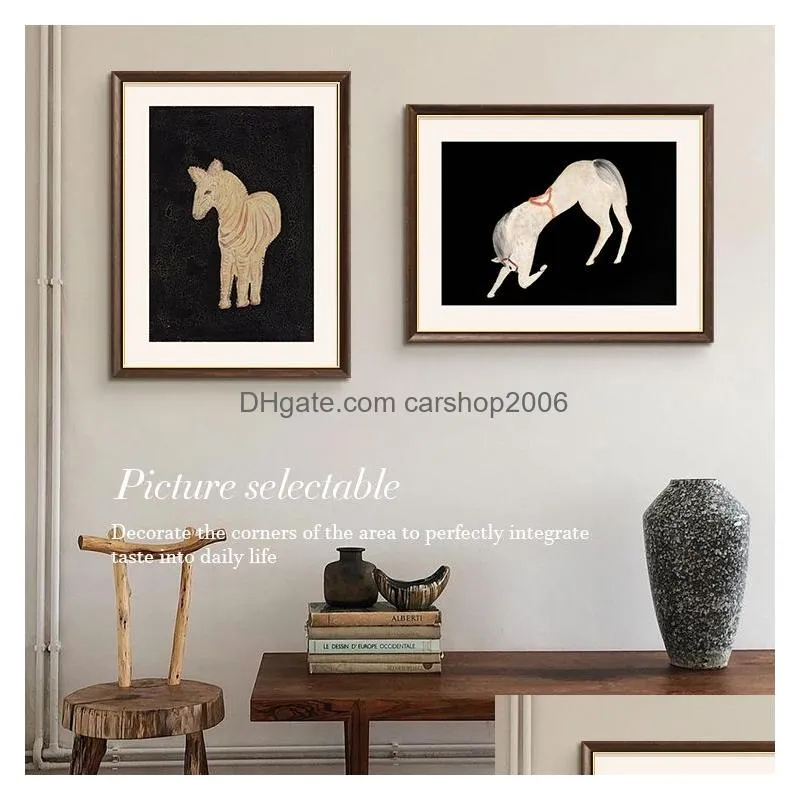 animal painting living room decoration boutique horse canvas printing vintage pictures abstract art home decoration mural