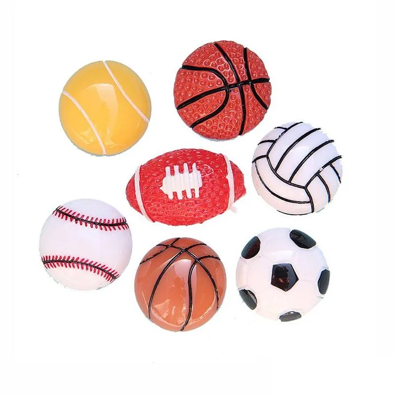 basketball baseball football fridge magnets refrigerator sticker resin sports magnetic sticker