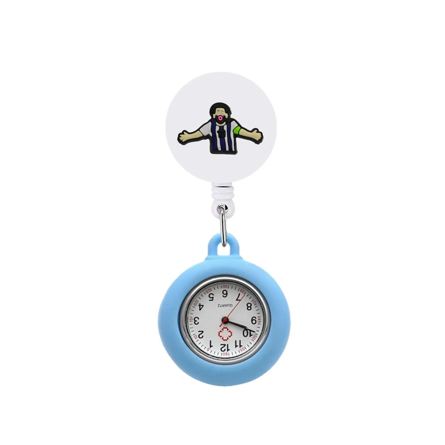 football clip pocket watches nurse for women hospital medical fob clock gifts silicone brooch watch hang medicine