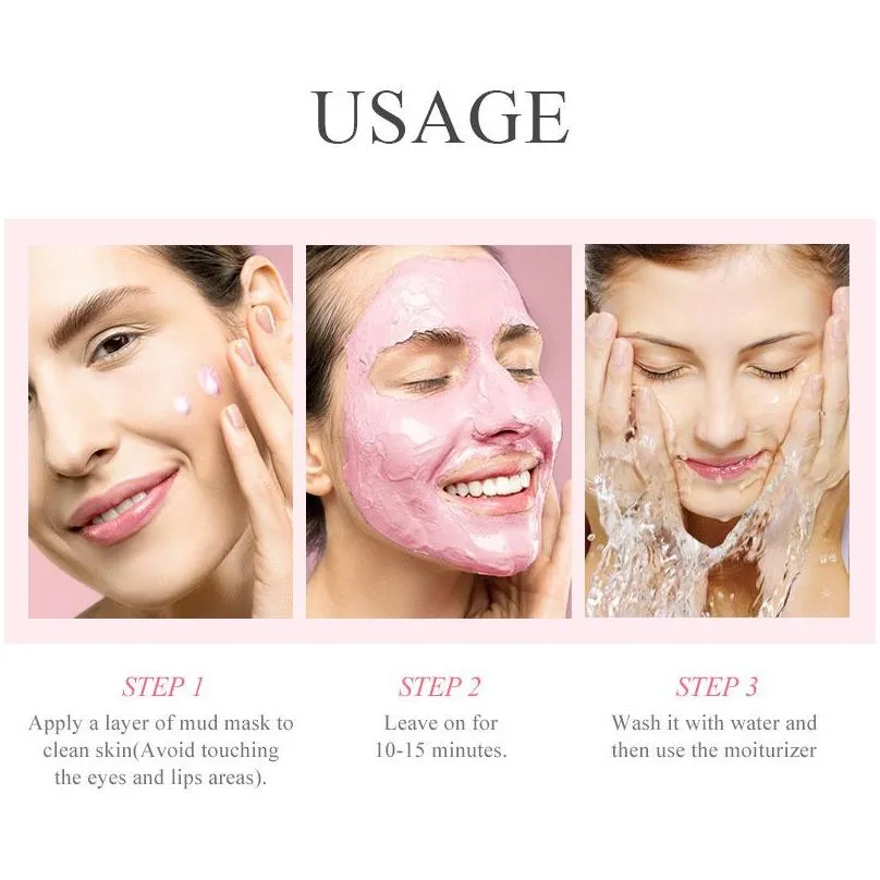 LAIKOU Japan Sakura Mud Face Mask Cleansing Whitening Moisturizing Oil-Control Clay Mask Facial Skin Care Masks