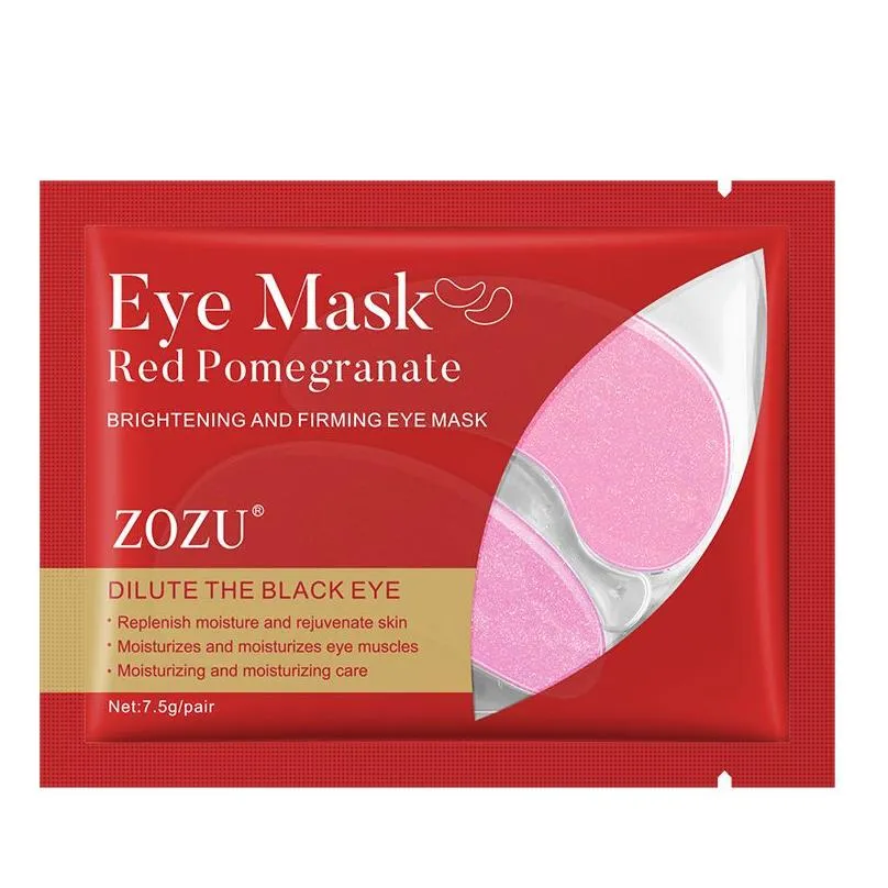 24K Gold Eye Mask Collagen Eye Patches Anti Dark Circle Puffiness Eye Bag Moisturizing Skin Care red pomegranate blueberry Eye Mask