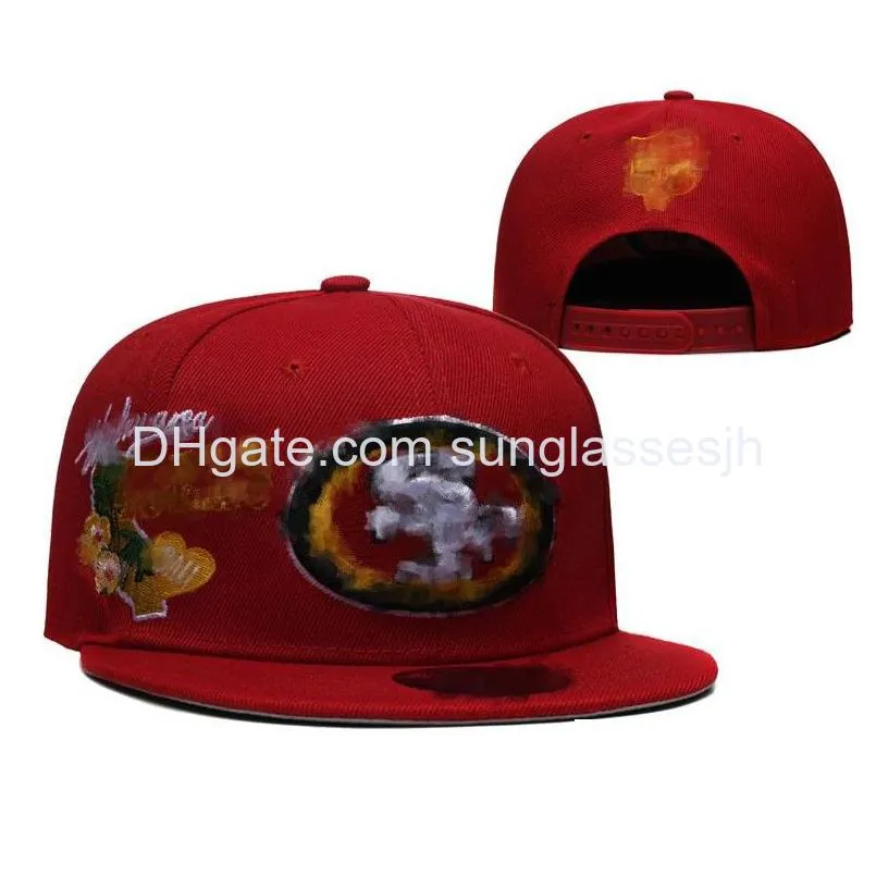 Ball Caps Wholesale Snapbacks Fitted Hats Embroidery Football Baskball Visors Cotton Letter Mesh Flex Beanies Flat Hat Hip Hop Sport O Dhbmy