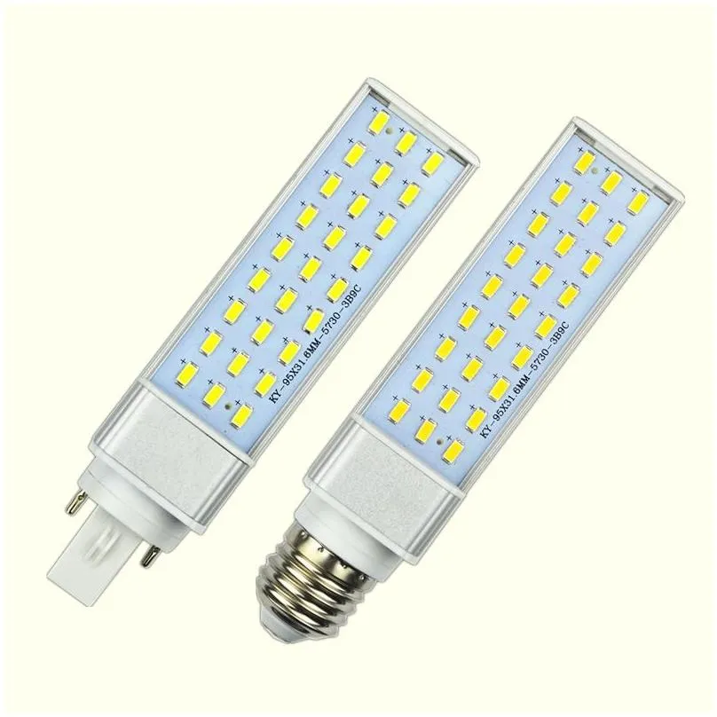 Led Bulbs G23 G24 E27 Bbs 10W 12W 15W 18W 20W 25W Smd5730 Lights 85-265V Spotlight 180 Degree Tal Plug Drop Delivery Lighting Tubes Dh9Ye