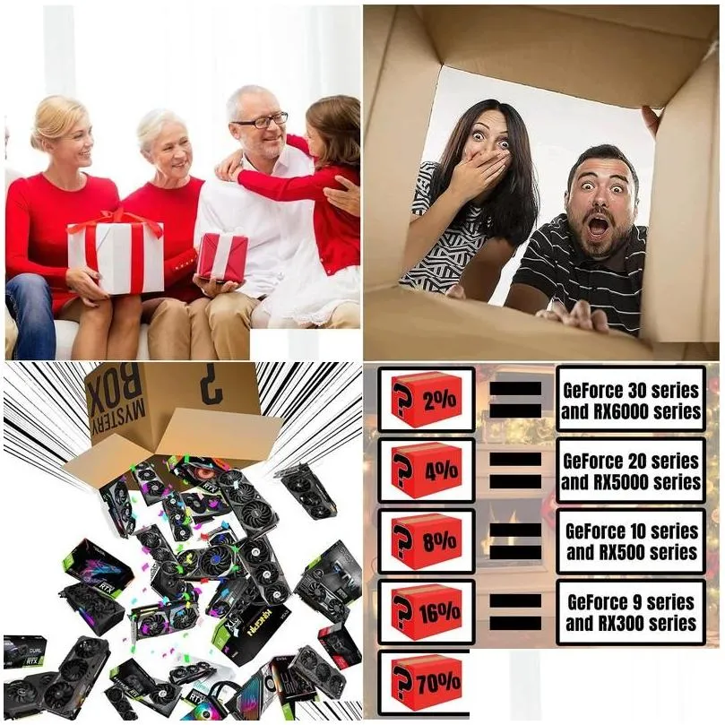 Graphics Cards Most Lucky Mystery Boxes 100% Winning High Quality Surprise Gift Blind Box Random Sexy Toys 2022 Christmas Drop Deliv