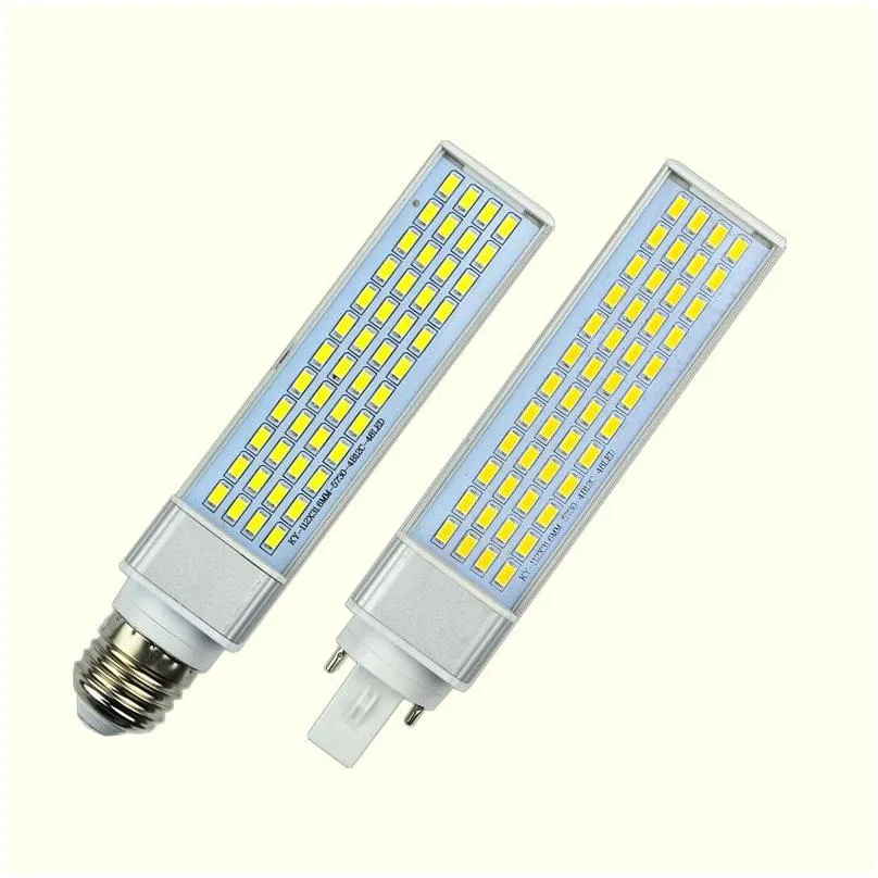 Led Bulbs G23 G24 E27 Bbs 10W 12W 15W 18W 20W 25W Smd5730 Lights 85-265V Spotlight 180 Degree Tal Plug Drop Delivery Lighting Tubes Dh9Ye