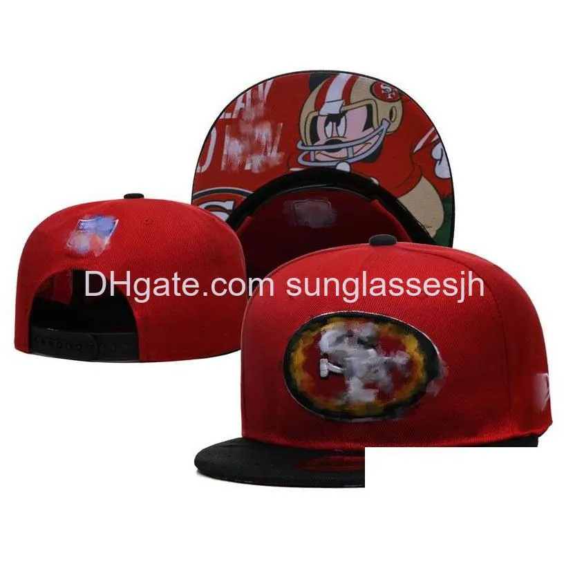 Ball Caps Wholesale Snapbacks Fitted Hats Embroidery Football Baskball Visors Cotton Letter Mesh Flex Beanies Flat Hat Hip Hop Sport O Dhbmy