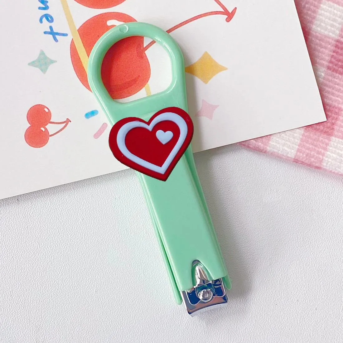 Nail Files Valentines Day Cartoon Clippers Stainless Steel Bk Durability Strong Suit For Children Cutter Girls Drop Delivery Oty8G