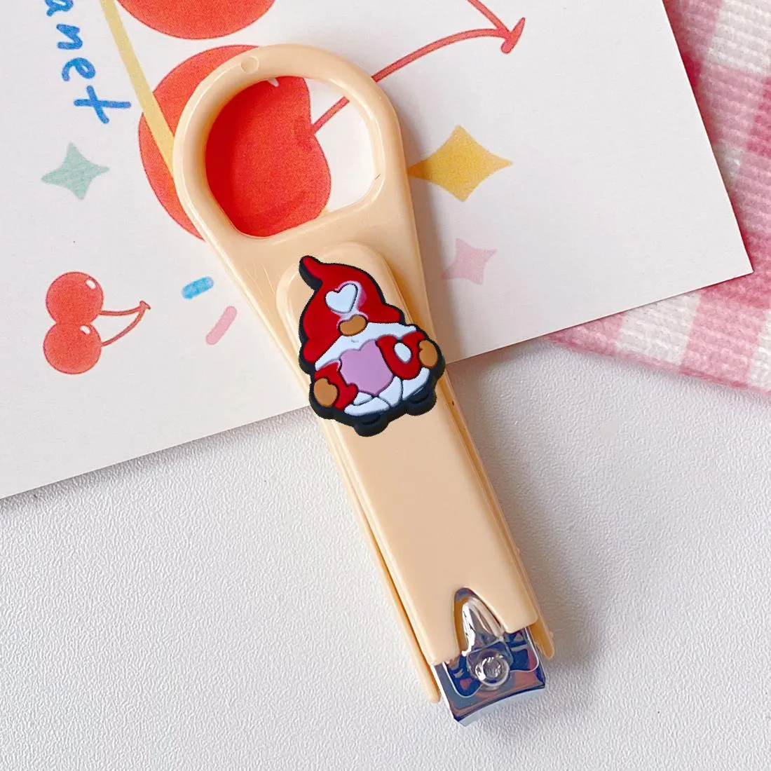 Nail Files Valentines Day Cartoon Clippers Stainless Steel Bk Durability Strong Suit For Children Cutter Girls Drop Delivery Oty8G