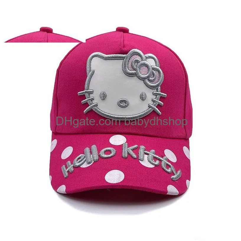 childrens cartoon baseball hat katie cat ball cup hat cute melody sunshade hat